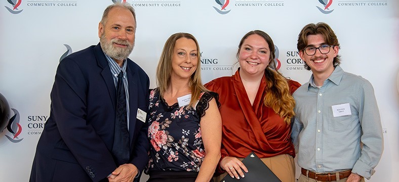 SUNY CCC students with their professor