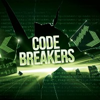 green words code breakers breaking through glass